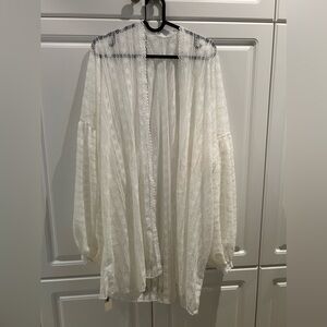 Lace 3/4 Sleeved Oversized Cardigan New With Tag Size XL